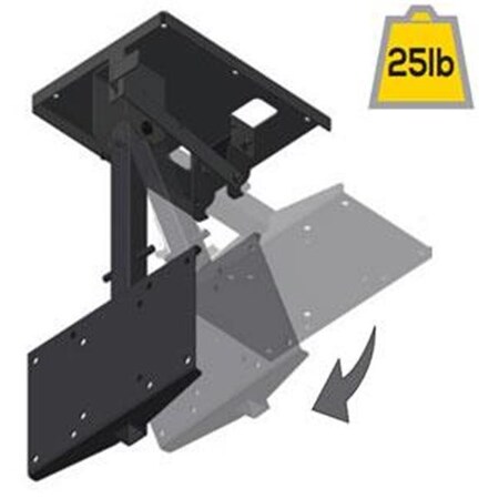 Morryde MORryde TV1080H TV Ceiling Mount - Black M6R-TV1080H